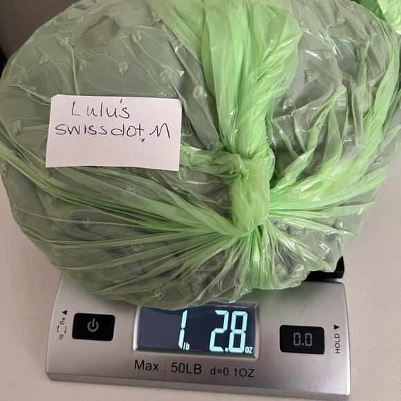 NWT Lulu’s Romantic Possibilities Sage Brush Swiss Dot Maxi Dress Medium Tie - Picture 6 of 6